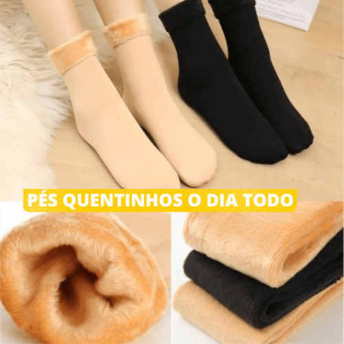 Meia Térmica Nuvem Premium - Pague 3 Leve 5 *Especial Pré Inverno*