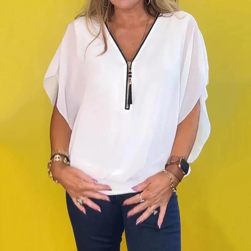 Camisa casual de chiffon