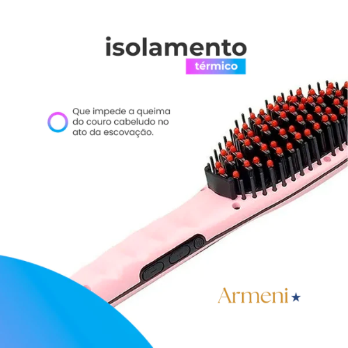 Escova Mágica Alisadora e Modeladora De Cabelo 230°c - Ana Hickmann - BIVOLT