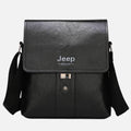 Bolsa JEEP de Couro Bag Masculina com Fecho Metal