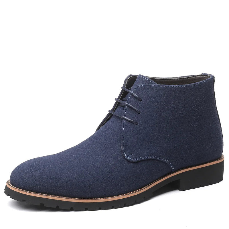 Bota Masculina Couro Camurça