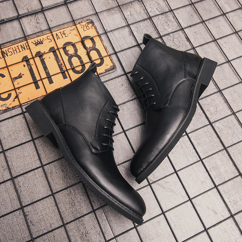 Bota Masculina Couro Preto