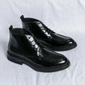 Bota Masculina Couro c/ Ziper Lateral