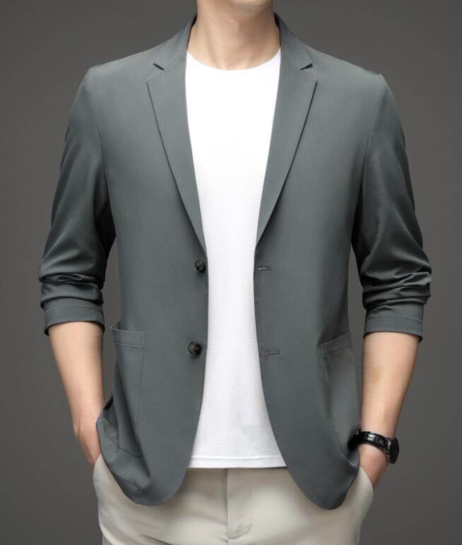 Blazer Casual Italian™ em Seda Gelo / Elegância e Imponência Sem Largar Mão do Conforto!