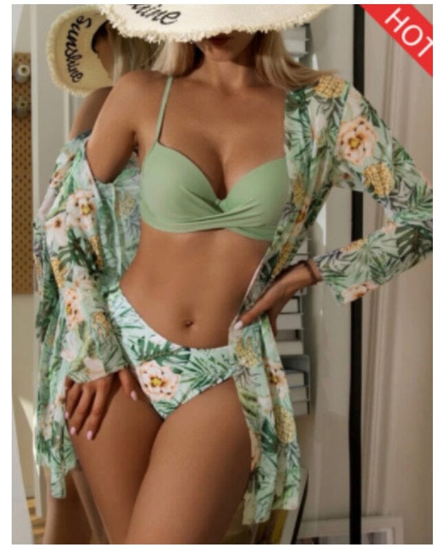 Conjunto Moda Praia Biquíni + Saída Grátis