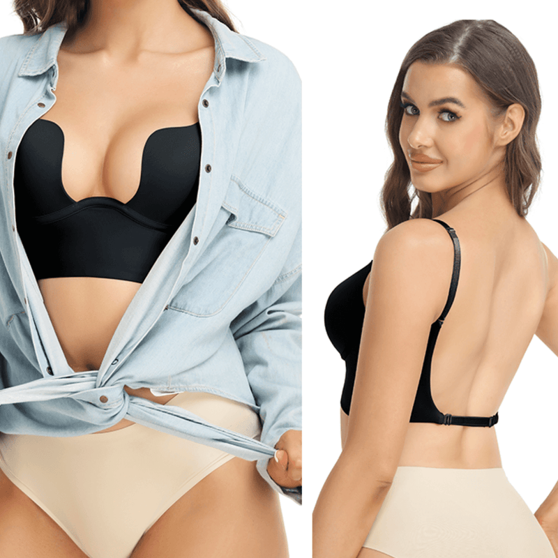 🔥COMPRE 1 LEVE 2🔥 SUTIÃ  PUSH-UP  COM ALÇAS TRANSPARENTES CONVERSÍVEIS